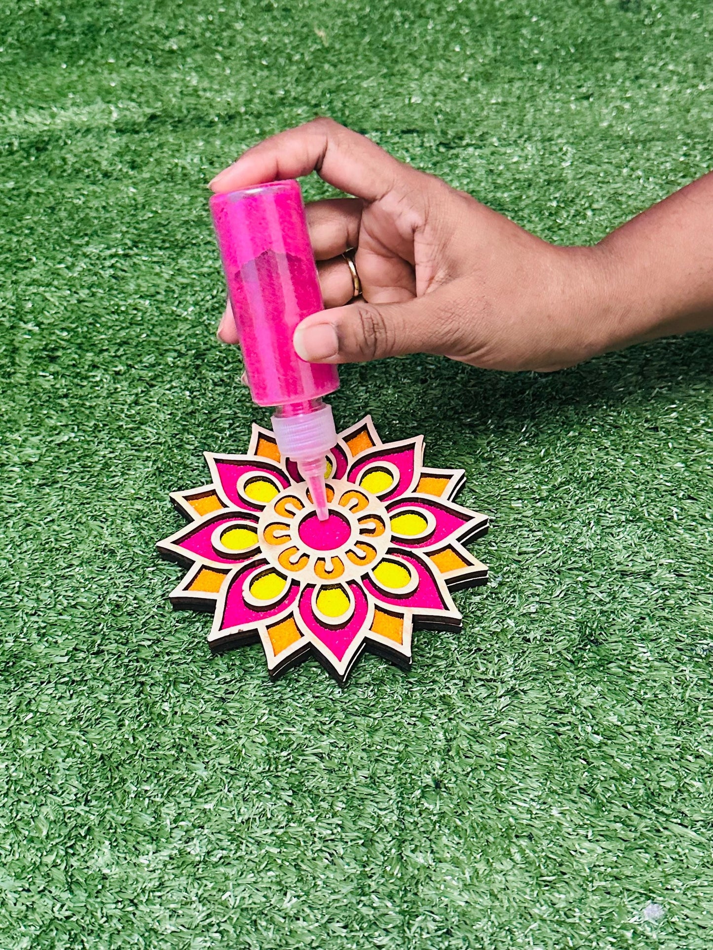 Wooden Rangoli, Rangoli for Diwali, Mini Rangoli, Wooden Rangoli, Diwali Gifts, Navratri Gifts, Mini Diy Rangoli, Diwali Rangoli