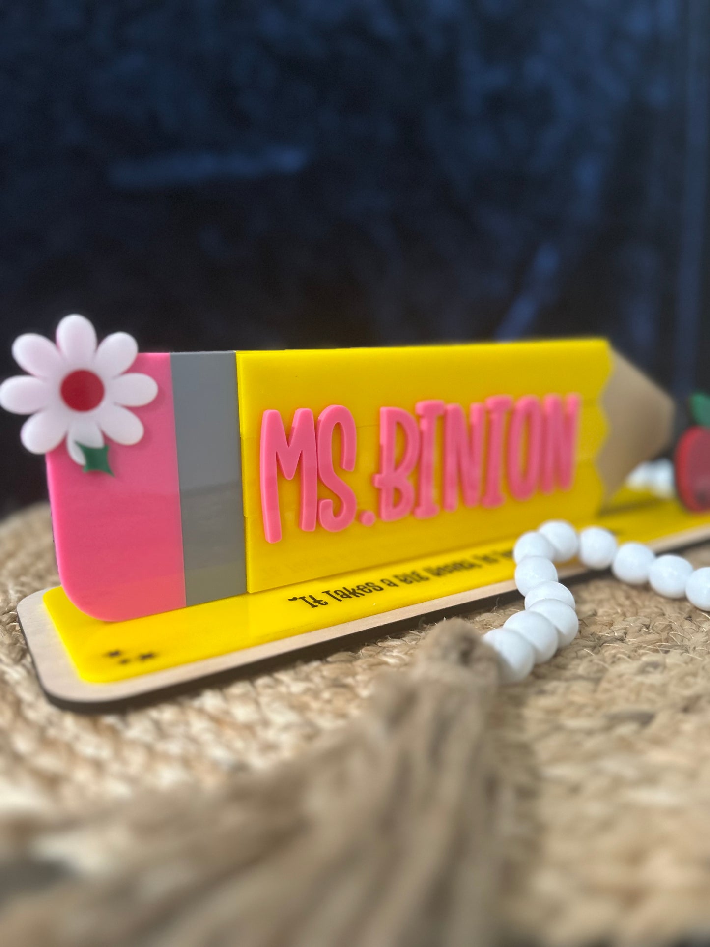 Personalized Back-to-School Desk Sign for Teachers
