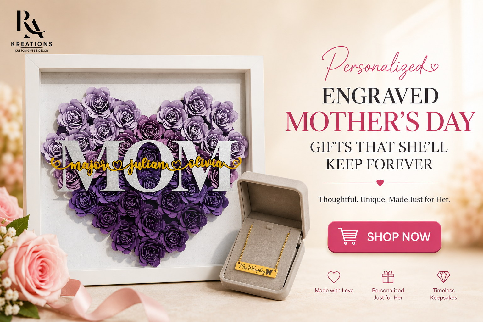 Personalized Engraved Mother's Day Gifts That She'll Keep Forever