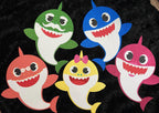 Baby Shark Family Cutouts, Baby Shark Backdrop Cutouts, Baby Shark Theme, Baby Shark Party, BabyShark Birthday Party, BabyShark Family Party