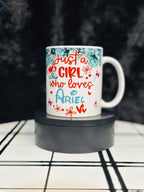 Personalized Mug, Ariel Mug, 11oz Mug, Return Gifts, Kids Mugs, Kids Return Gifts, Kids Drinkware,  Return Gifts, Ariel theme Mug