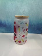 Teacher Glass Can, Teacher Appreciation Glass Can, Teacher Gifts, Teacher Appreciation Gifts,Teacher Year end Gifts, Teacher, Glass Tumbler