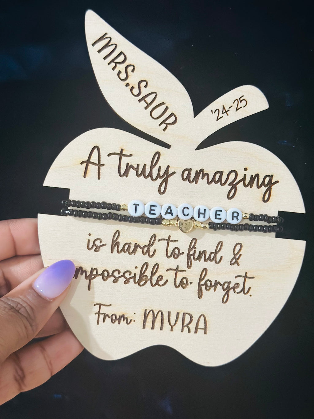 Teacher Gift, Teacher gift Appreciation day, End of the year gifts for teacher, Personalized Gift for Teacher, Teacher Bracelets, Bracelet Gifts