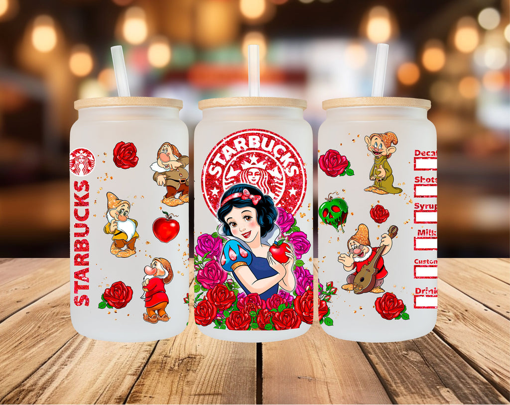 Princess Cup, 13oz 16oz 18oz Libbey Glass Cup, Princess Libbey Glass Cup, Princess Smoothie Jar, Princess Cup, Princess Coffee Cup, Princess