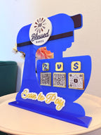 Custom Acrylic Stand Mixer QR Sign for Business – Payments, Socials & More