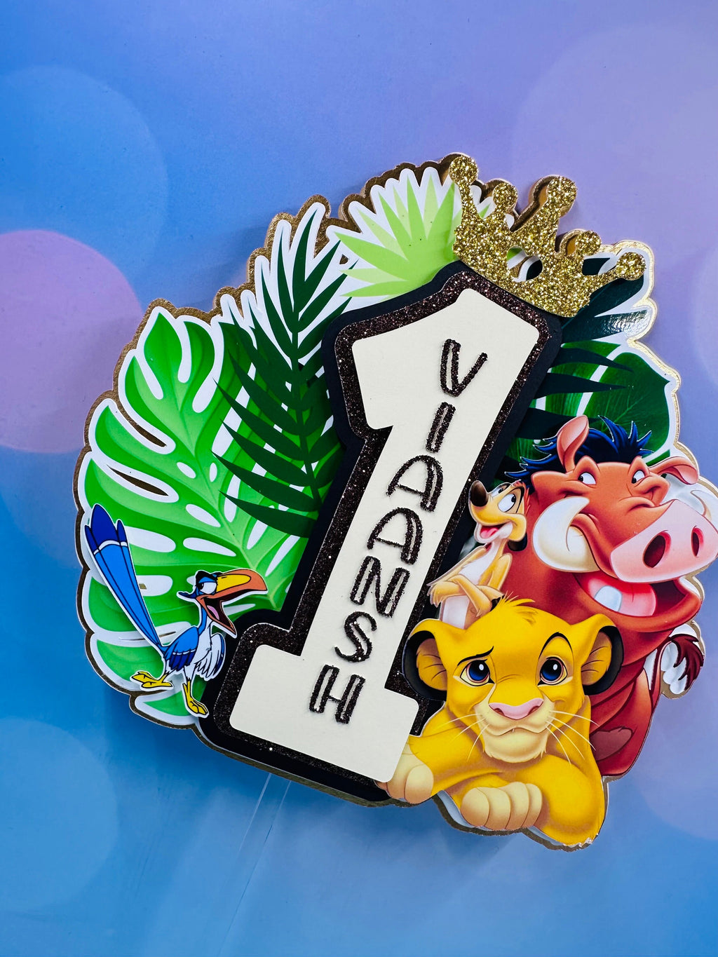 Custom Cake Topper, Birthday Cake Topper, Lion King Cake Topper, Cake Topper, Personalized Cale Topper, Birthday, Birthday Party Supplies