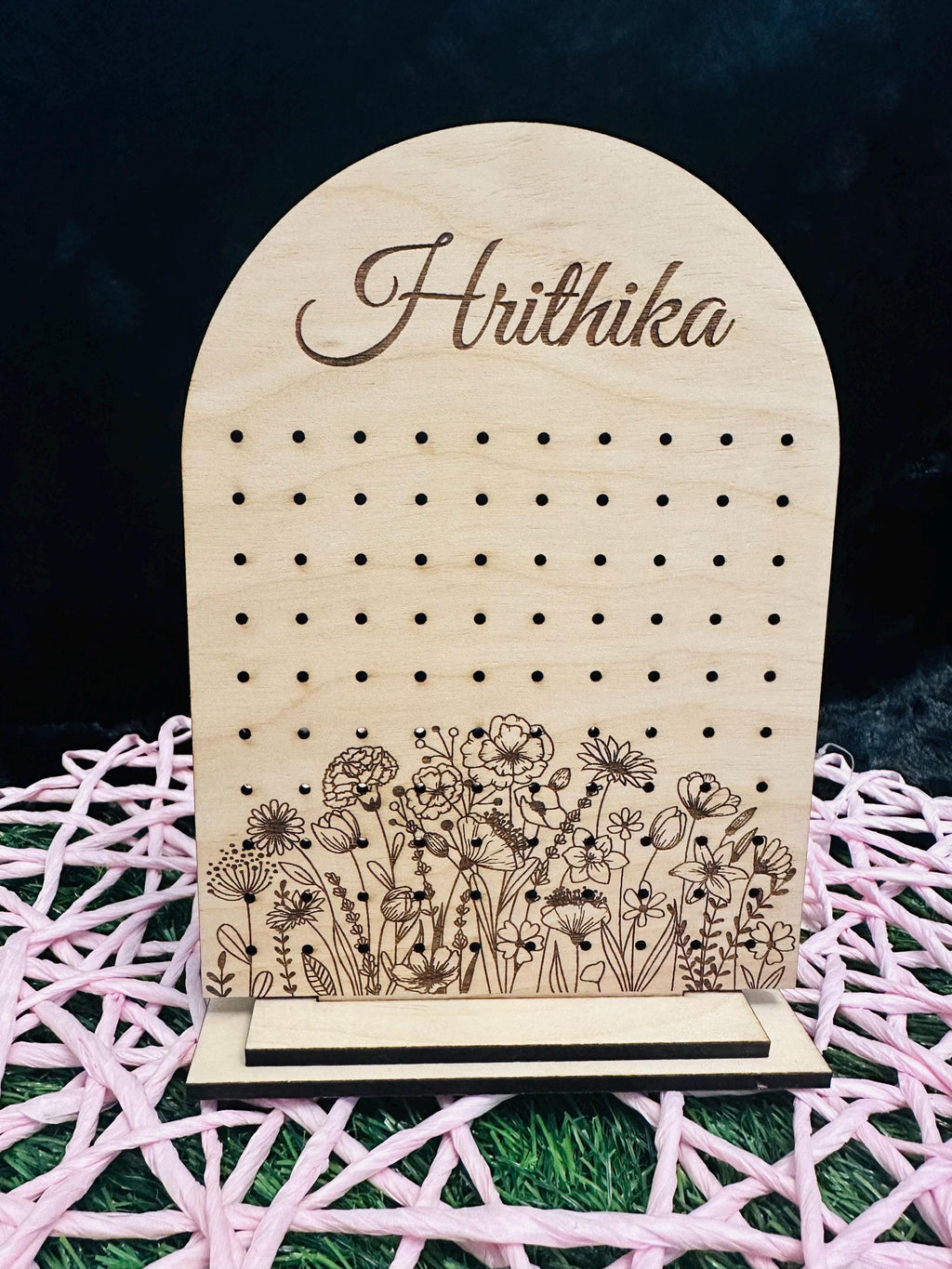 Wooden Earring Stand, Earring Display, Arch Earring stand, Gifts for Her, Girls Earring Holder, Engraved Earring Stand, Jewelry Dispay stand