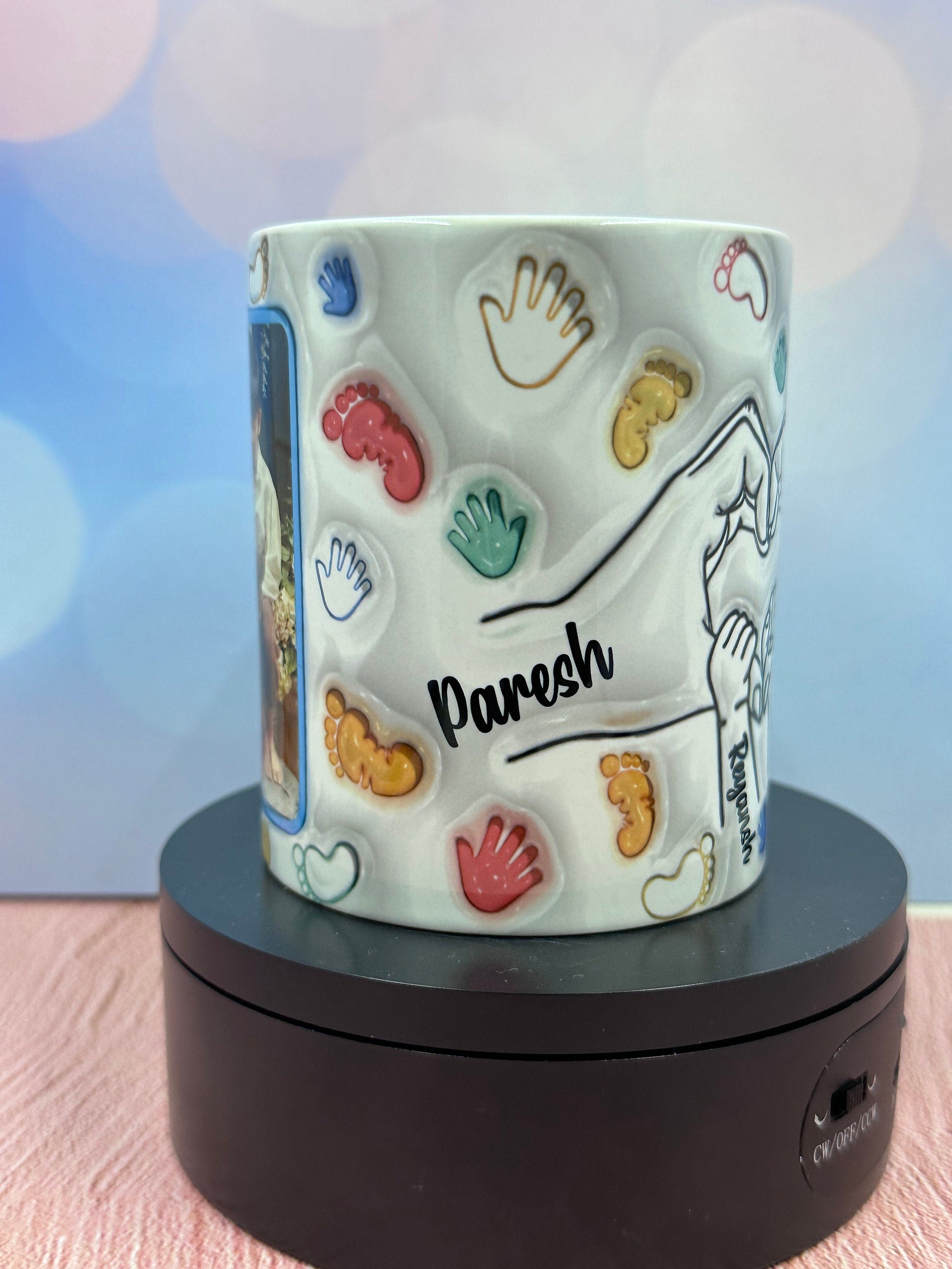 Family Mugs, Mugs, Photo Mugs, Custom Mugs, Personalized Photo Mugs, Gifts for Family, Family Matching Mugs, 3D inflated Family Mugs, Family
