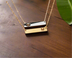 Personalized Name Bar Necklace – Custom Engraved | Anti-Tarnish, Hypoallergenic Jewelry