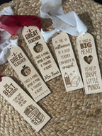 Personalized Wooden Teacher Bookmarks – Teacher Gift