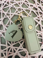 Personalized Lipstick Holder Keychain