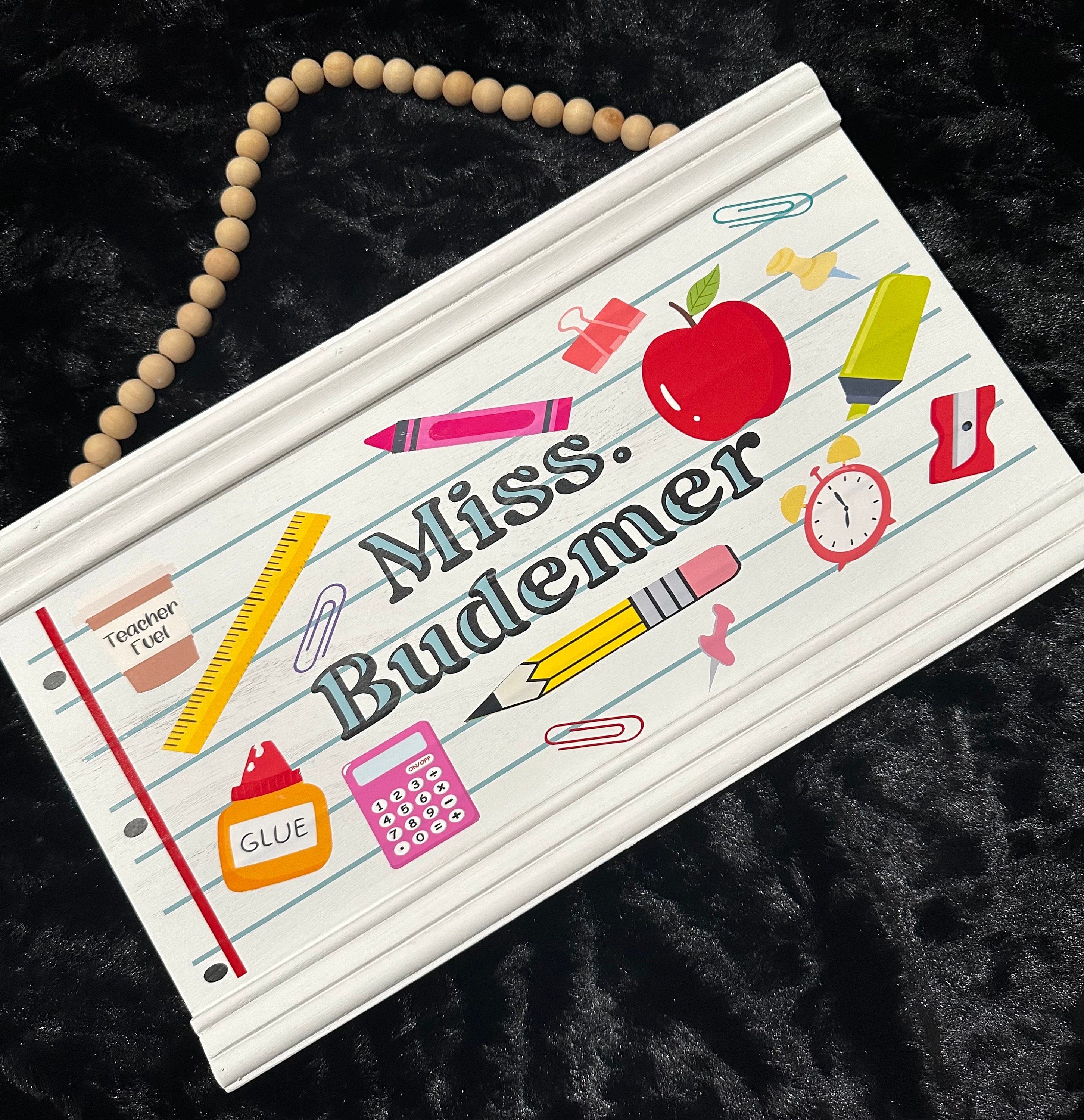 Teacher Classroom Door Sign, Teacher Door Sign, Teacher Appreciation Gifts, Back to School Sign, Gifts, Teacher Sign, Classroom Decor