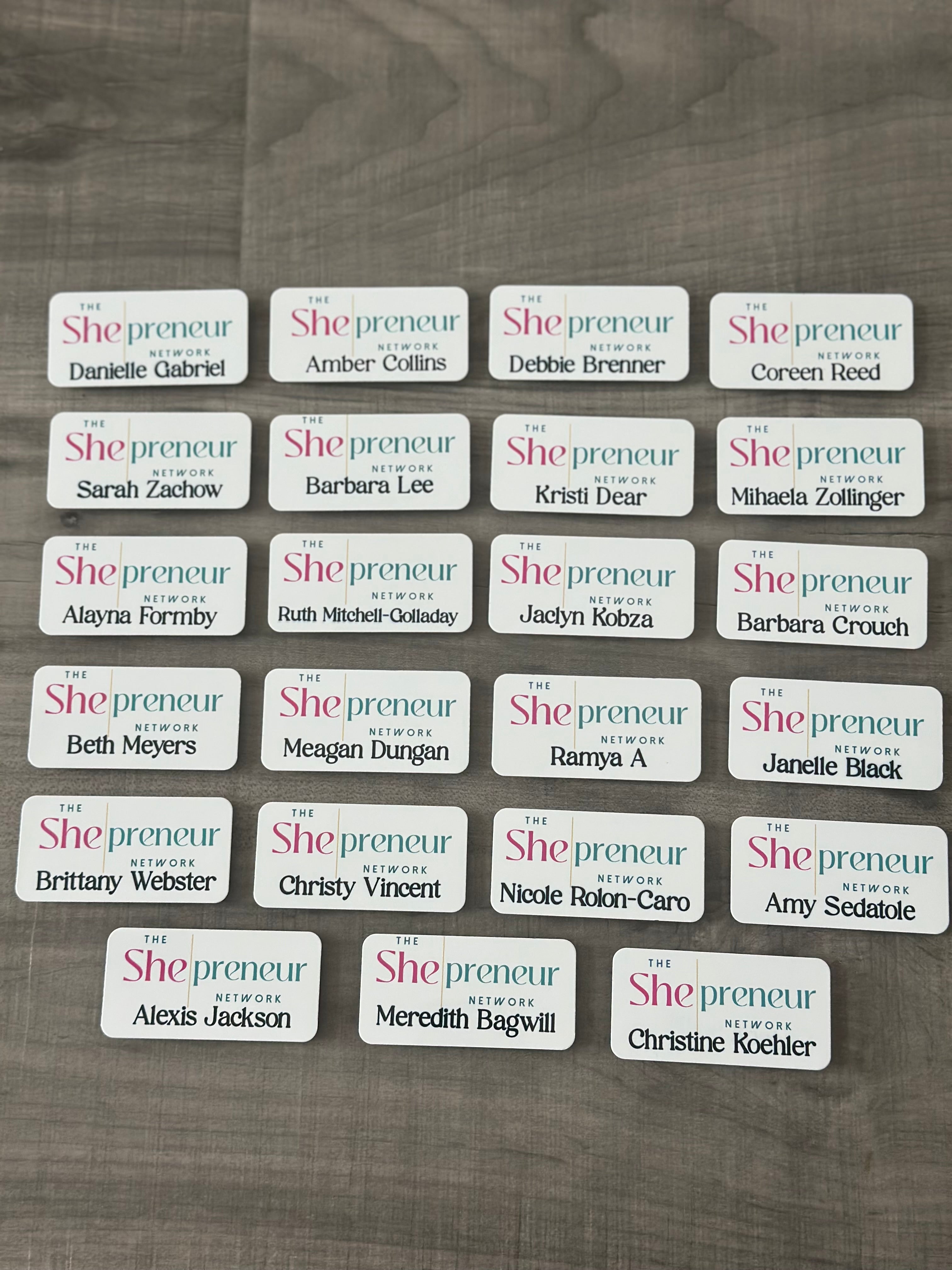 Custom Magnetic Name Badges – Personalized with Your Logo & Text