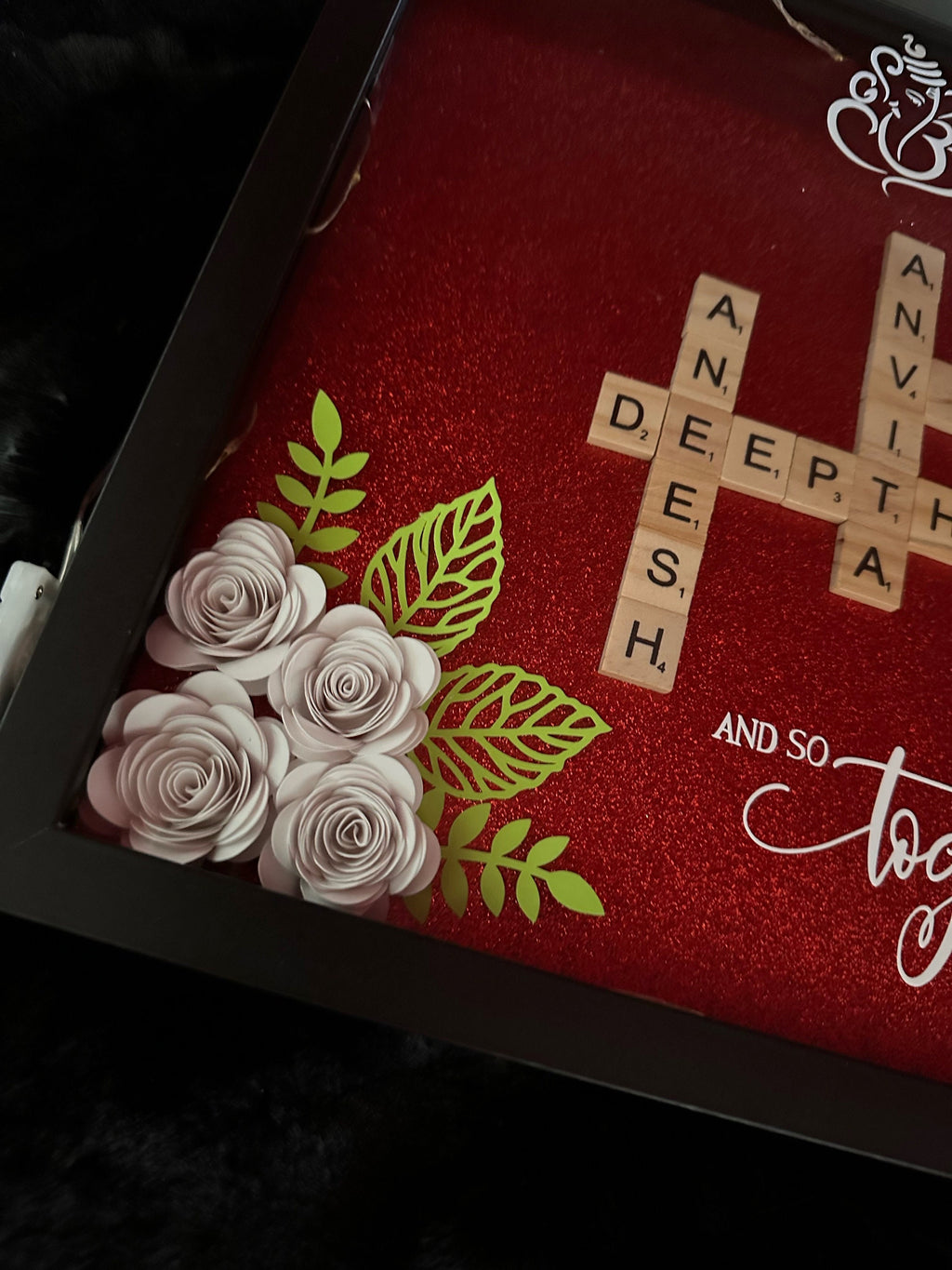 Scrabble Shadow Box, Housewarming Shadow Box, Housewarming Gifts, Shadow Box, Scarbble Family Shadow Box,Housewarming Gift