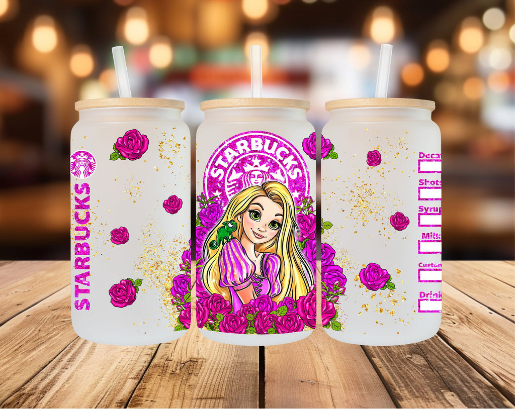 Princess Cup, 13oz 16oz 18oz Libbey Glass Cup, Princess Libbey Glass Cup, Princess Smoothie Jar, Princess Cup, Princess Coffee Cup, Princess