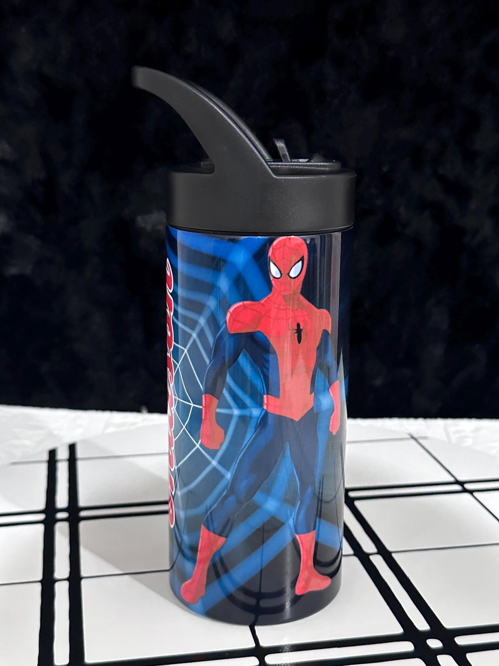 Spiderman Water Tumbler, Custom Water Tumbler, 20oz and 16oz Custom Tumbler, Water Tumbler for Kids, School Water Bottle, Kids Return Gifts