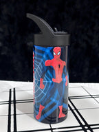 Spiderman Water Tumbler, Custom Water Tumbler, 20oz and 16oz Custom Tumbler, Water Tumbler for Kids, School Water Bottle, Kids Return Gifts