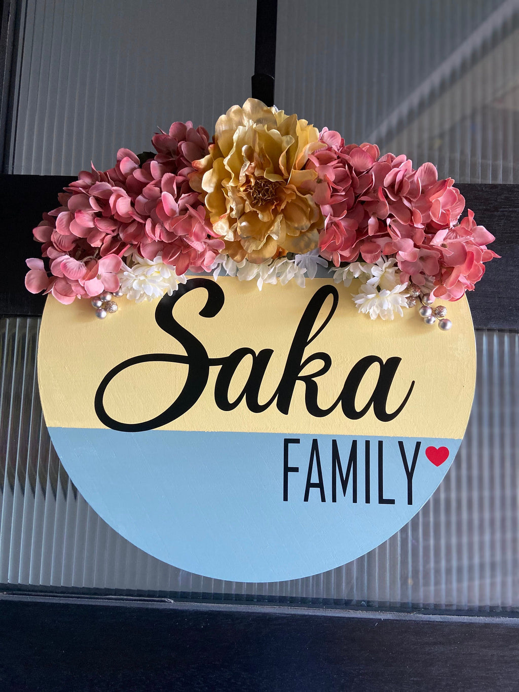 Wooden Round Door Hanger,Customised Door Sign,Welcome Door sign,Door Hanger