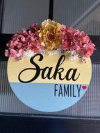 Wooden Round Door Hanger,Customised Door Sign,Welcome Door sign,Door Hanger