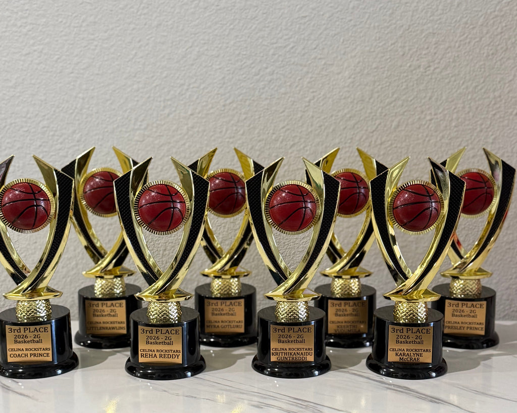 Custom Sports Trophy Award – Personalized Basketball, Baseball, Softball & Football Team Trophy