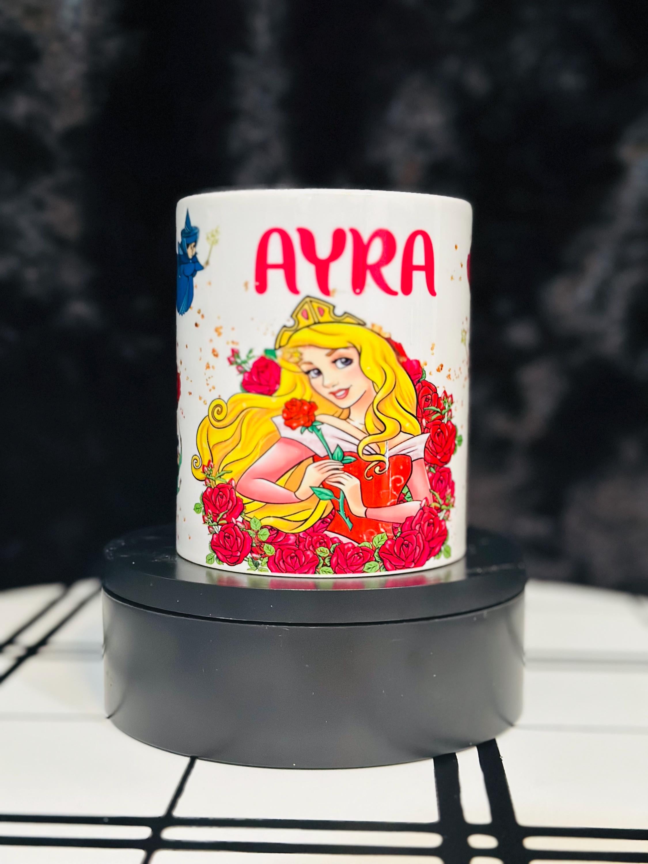 Personalized Mug, Aurora Mug, 11oz Mug, Return Gifts, Kids Mugs, Kids Return Gifts, Kids Drinkware,  Return Gifts, Aurora theme Mug