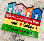 Welcome Family Sign,Name Boards,Family Name Boards,Entryway Sign,Indian Family Name Boards
