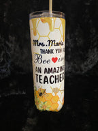 Teacher Tumbler, Bee Tumbler , Teacher Appreciation, 20oz Teacher Tumbler, Teacher Gifts, Teacher YearEnd Gifts, 20oz Tumblers, Teachers