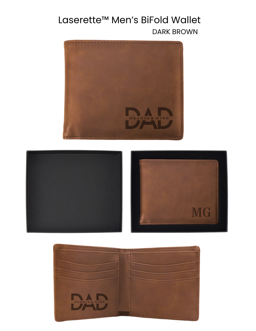 Personalized Men’s Bifold Wallet – Father’s Day Gift