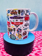 Personalized Cars Mug, Custom Mug, 11oz Mug, Return Gifts, Kids Mugs, Kids Return Gifts, Kids Drinkware, Custom Return Gifts, Kids Cars Mug