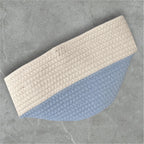 Custom Easter Bunny Basket with Engraved Leather Name patch, Easter Basket, Bunny Basket, Woven Basket with Leather patch, Easter Baskets