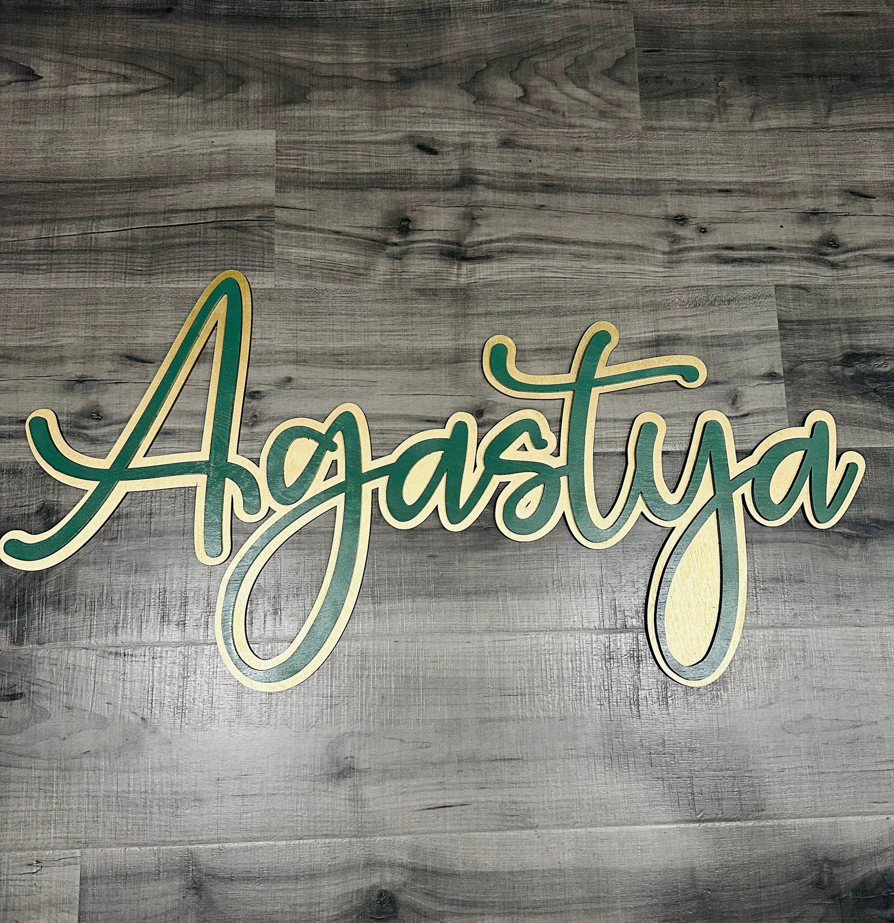 Custom Wooden Name Sign