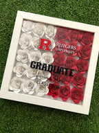 Graduation Paperflower Shadow Box, Graduation Keepsake, Graduation Gifts, Personalized Graduation Gifts, Class of 2024 Graduation shadow box