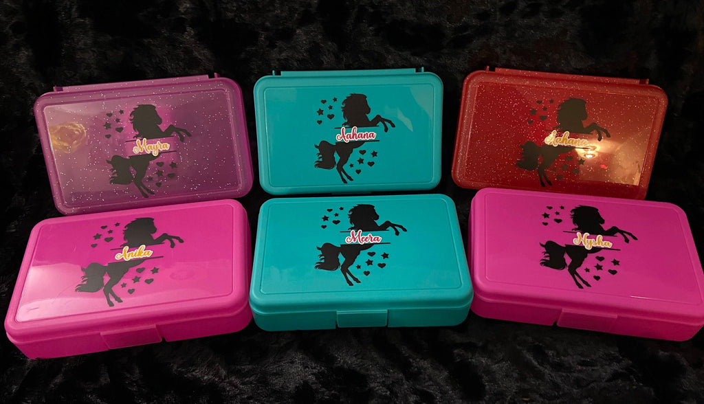 Personalized Pencil Box, Pencil Box, Crayon Box, Back to School Box , Custom Pencil Box, Kids Gifts,Kids Return Gifts, Plastic Pencil Box