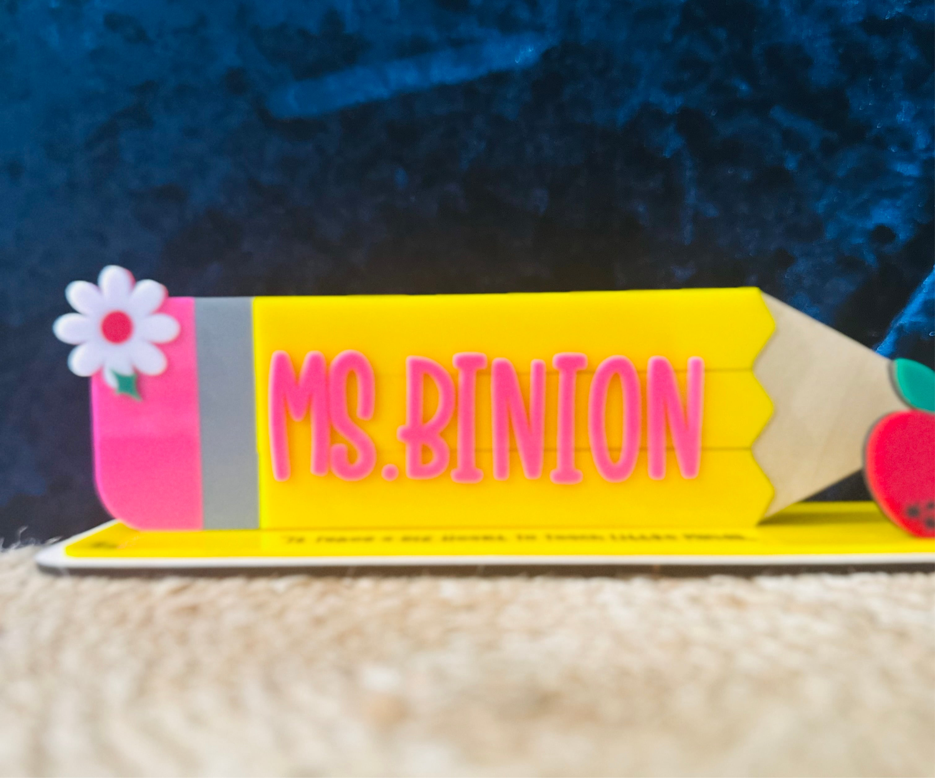 Personalized Back-to-School Desk Sign for Teachers