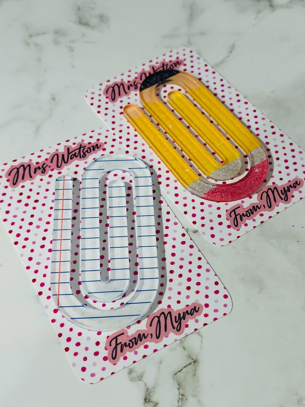 Personalized Jumbo Paperclip for Teacher Gift – Custom Name Clip, Teacher Appreciation, End of Year, Desk Accessory, Teacher Gift, Paperclip