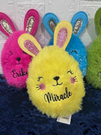 Personalized Easter Bunny, Easter Plush Personalized, Easter Bunny, Easter Goodies, Easter Classroom Favors, Easter Basket Stuffer, Easter
