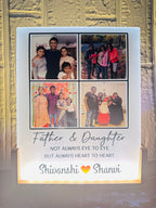 Father's Day Photo Frame with Light, Dad Gifts, Dad Photo frame, Light Frame, unique gifts, Unique Dad Gifts, Fathers day Gifts, Glass Frame
