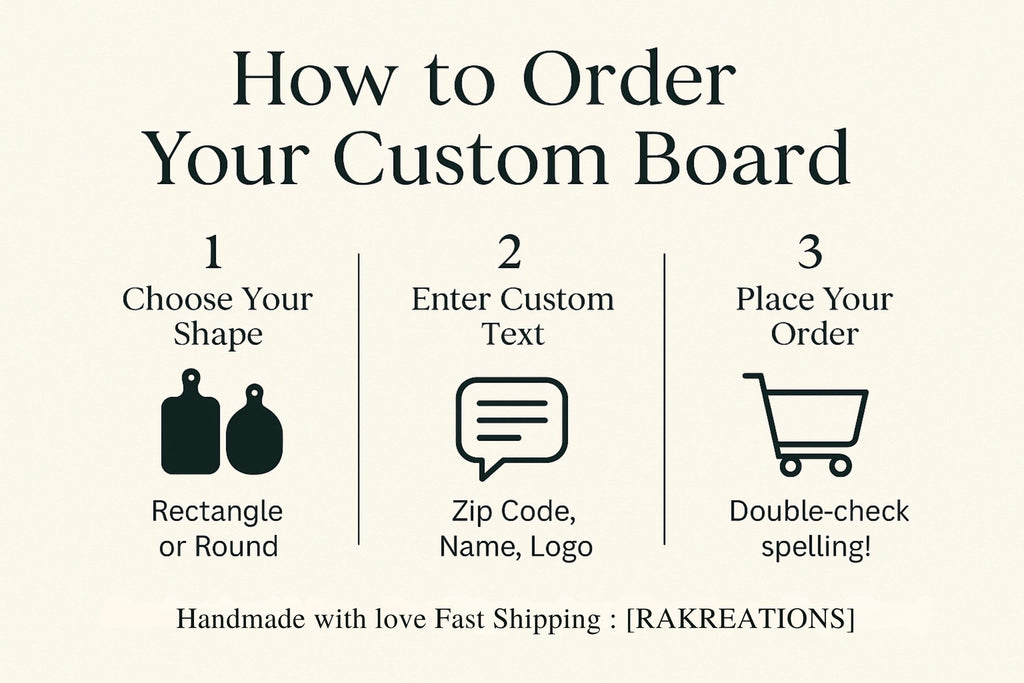Personalized Acacia Wood Cutting Board, Custom Zip Code, Name, Business Logo, Laser Engraved Charcuterie Board, Realtor Gift, Housewarming