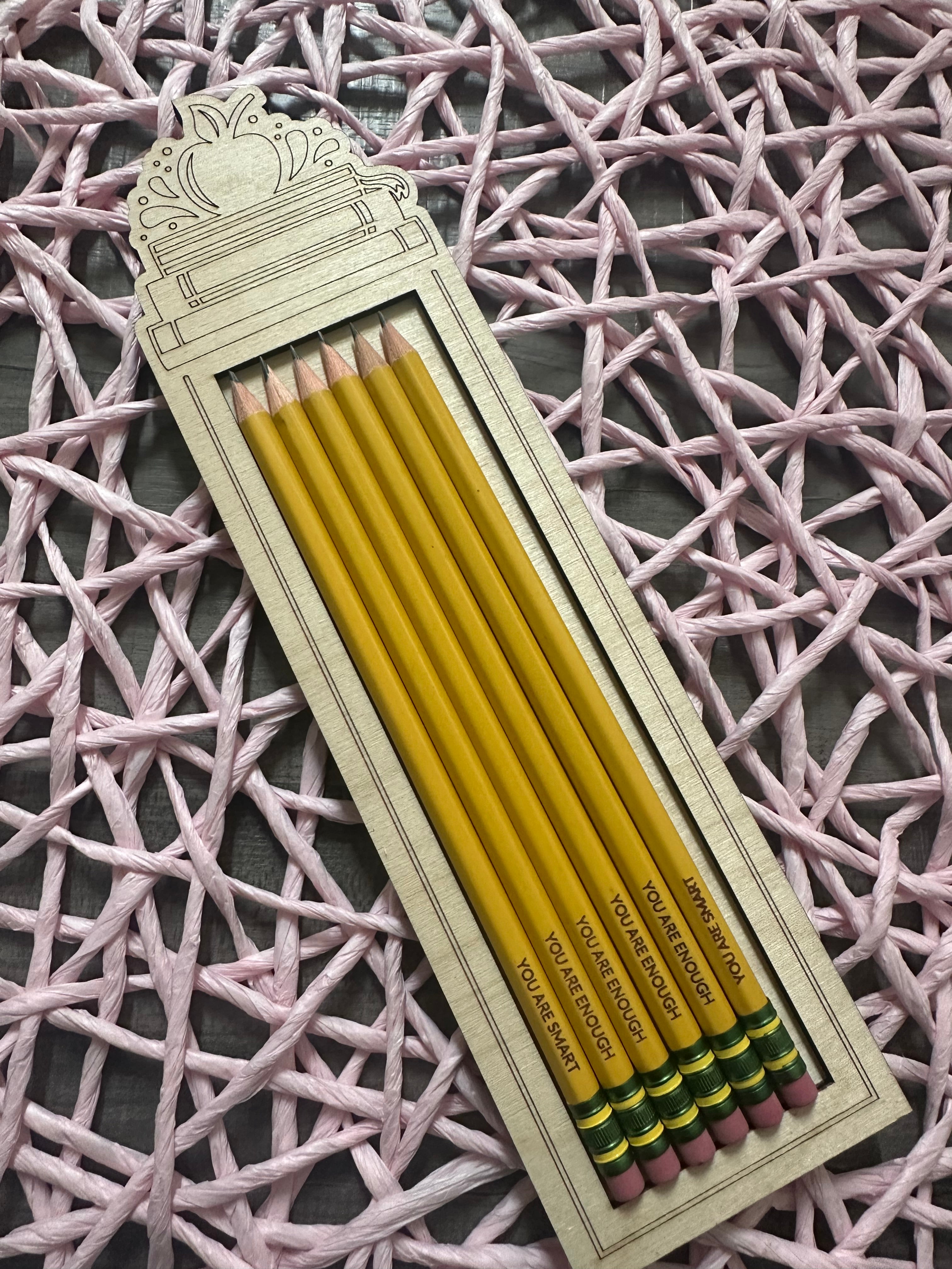 Engraved Pencils, Engraved pencils with Holder,Custom Pencils, Engraved Pencils, Backtoschool Pencils,Custom Affirmation Pencils Gifts