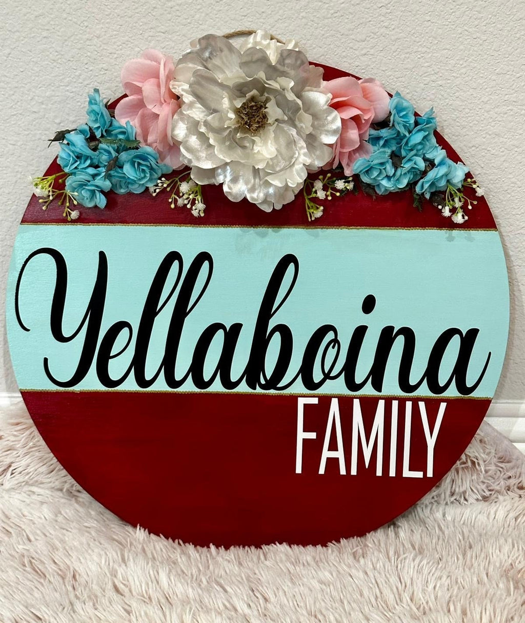 Wooden Round Door Hanger,Customised Door Sign,Welcome Door sign,Door Hanger