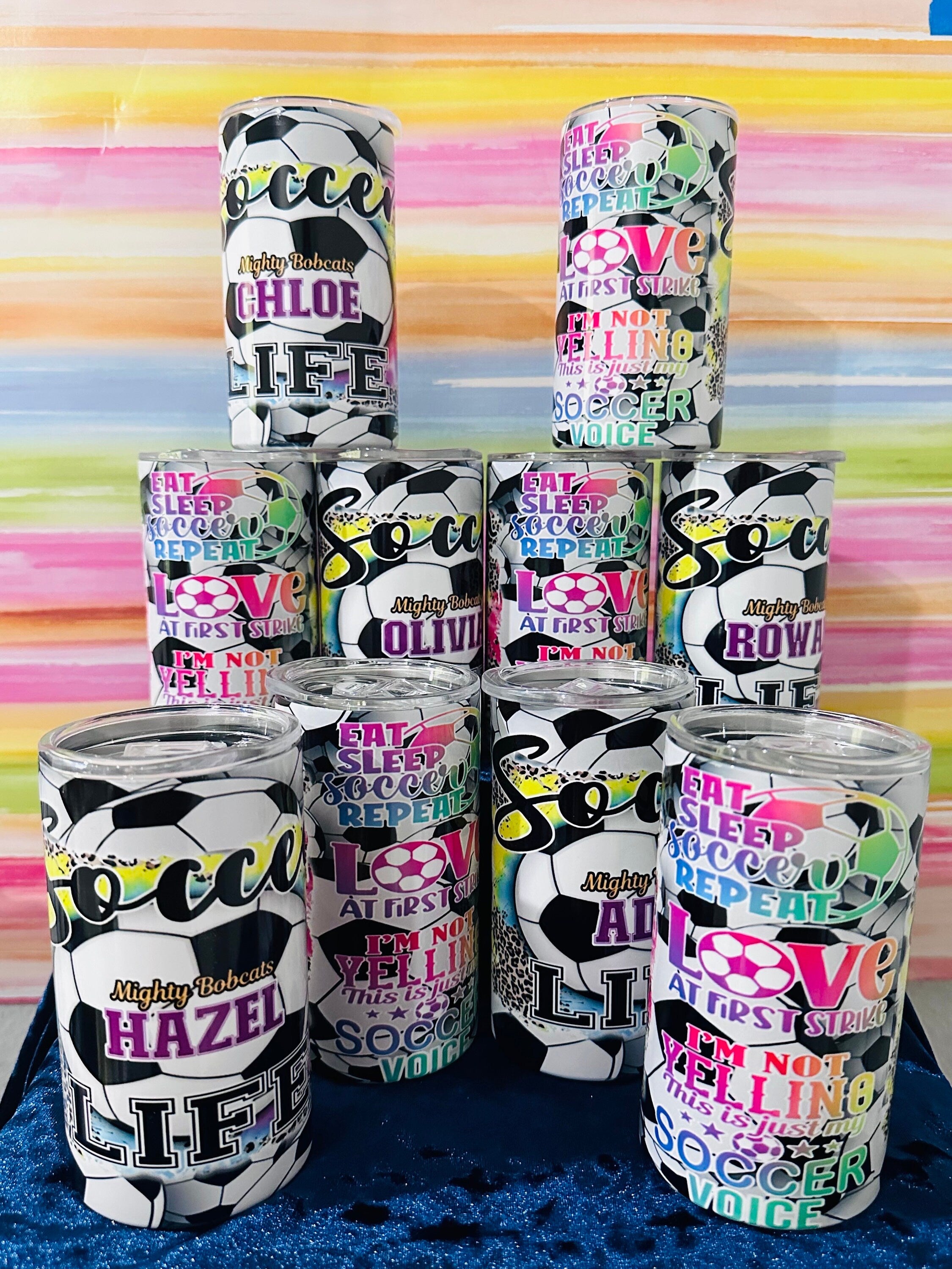 Soccer Girls Tumbler, Soccer Tumbler, 12oz Tumbler, 20oz Tumbler, Return Gifts, Kids Tumblers, Birthday Tumblers, Custom Gifts, Tumblers