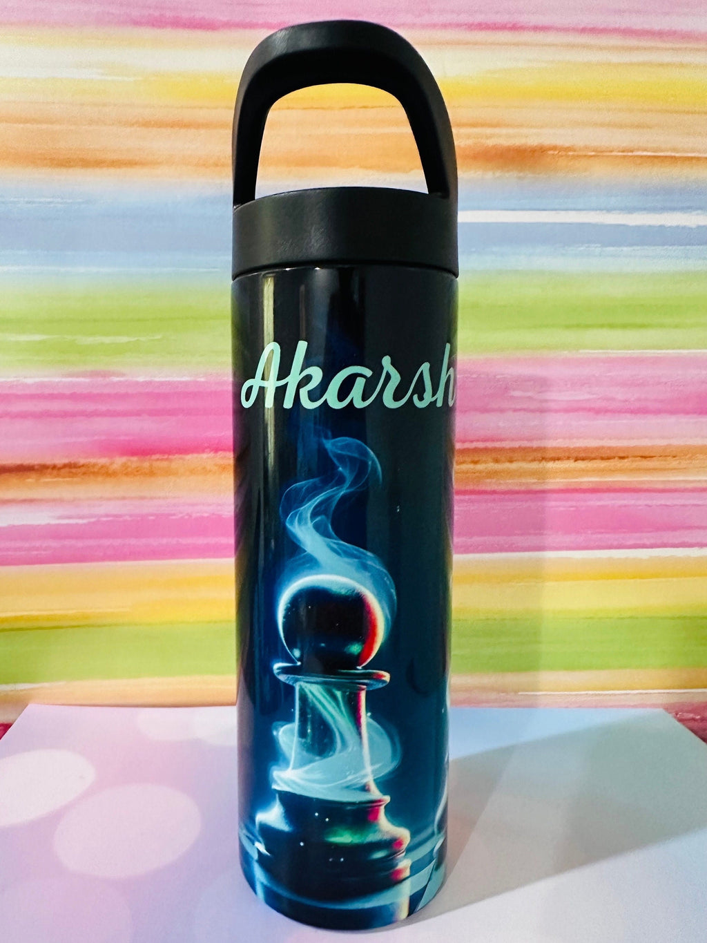 Chess Theme Water Tumbler, Custom Water Tumbler,16oz 20oz Custom Tumbler, Water Tumbler for Kids, School Water Bottle, Kids Return Gifts