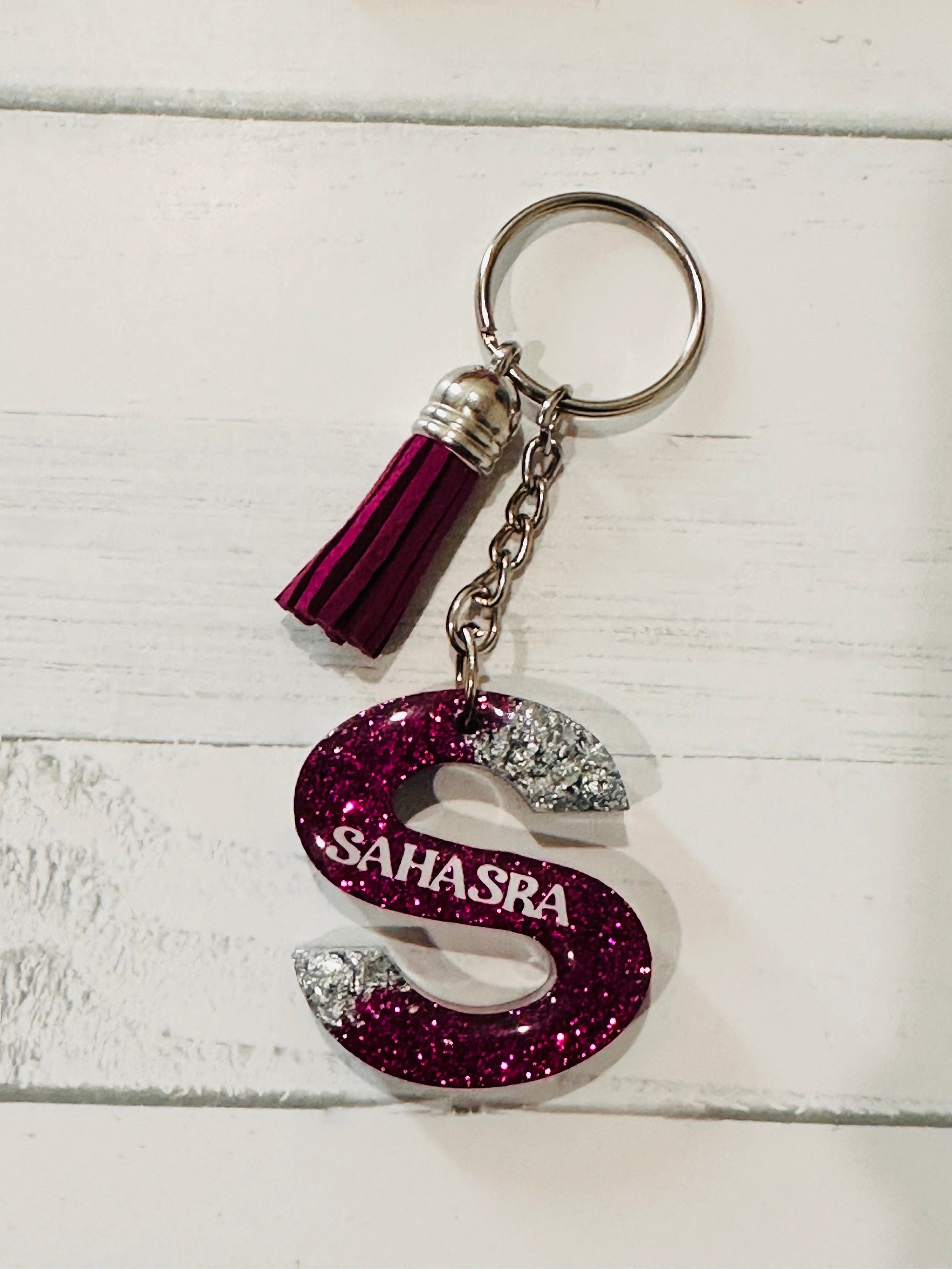 Letter Keychain, Resin Keyring, Resin Backpack keychain, Resin Return Gifts, Monogram Resin Keychain, Resin Birthday Gifts, Birthday Gifts