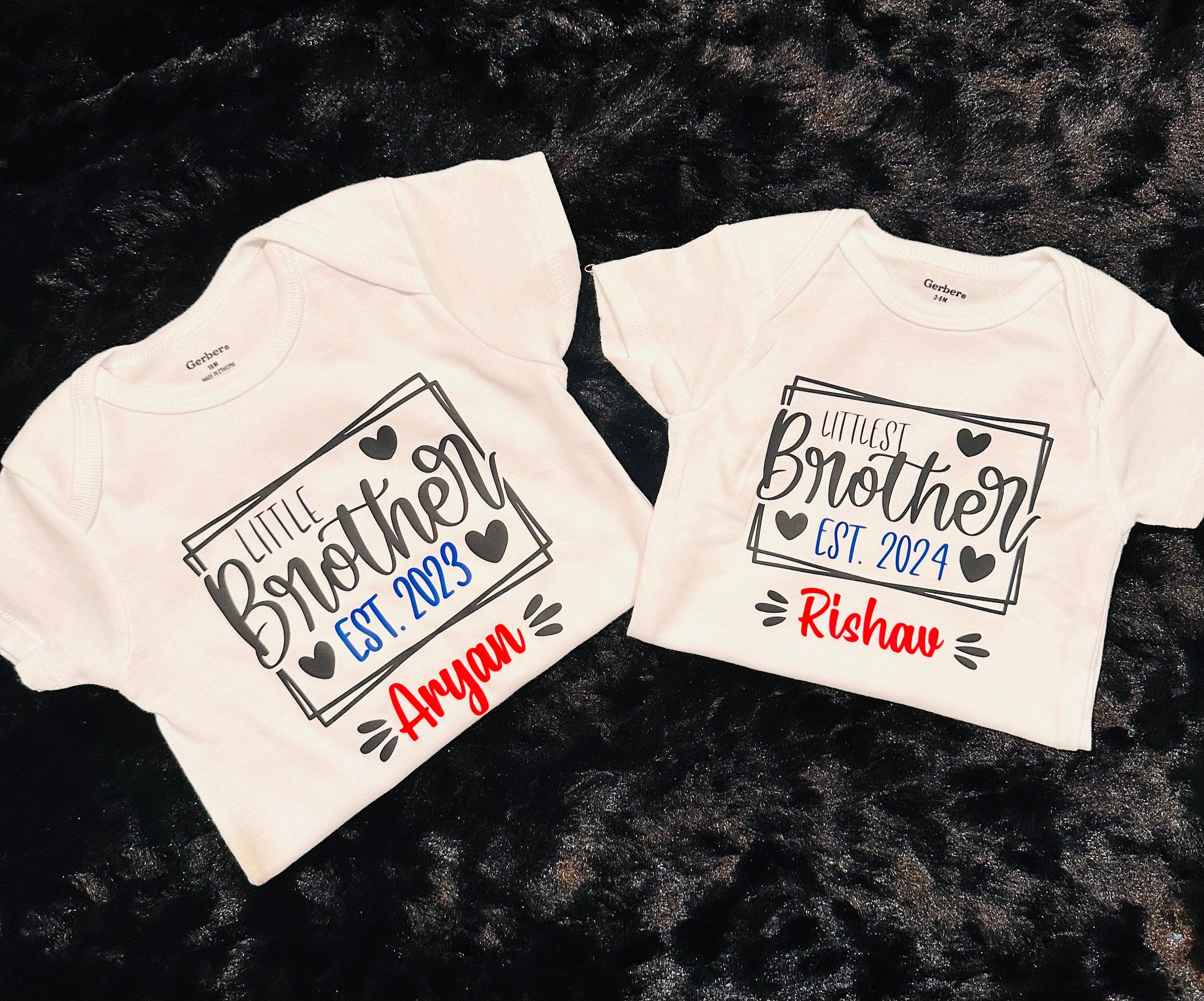 Custom T-Shirts,Custom Onesies, Sibling Matching T-Shirts,Sibling T-Shirts