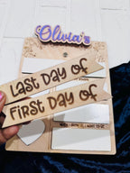 First Day of School Sign, Interchangeable School Sign, Back to School Sign, Back to School Photo Prop, First Day Last Day Board, DryErase