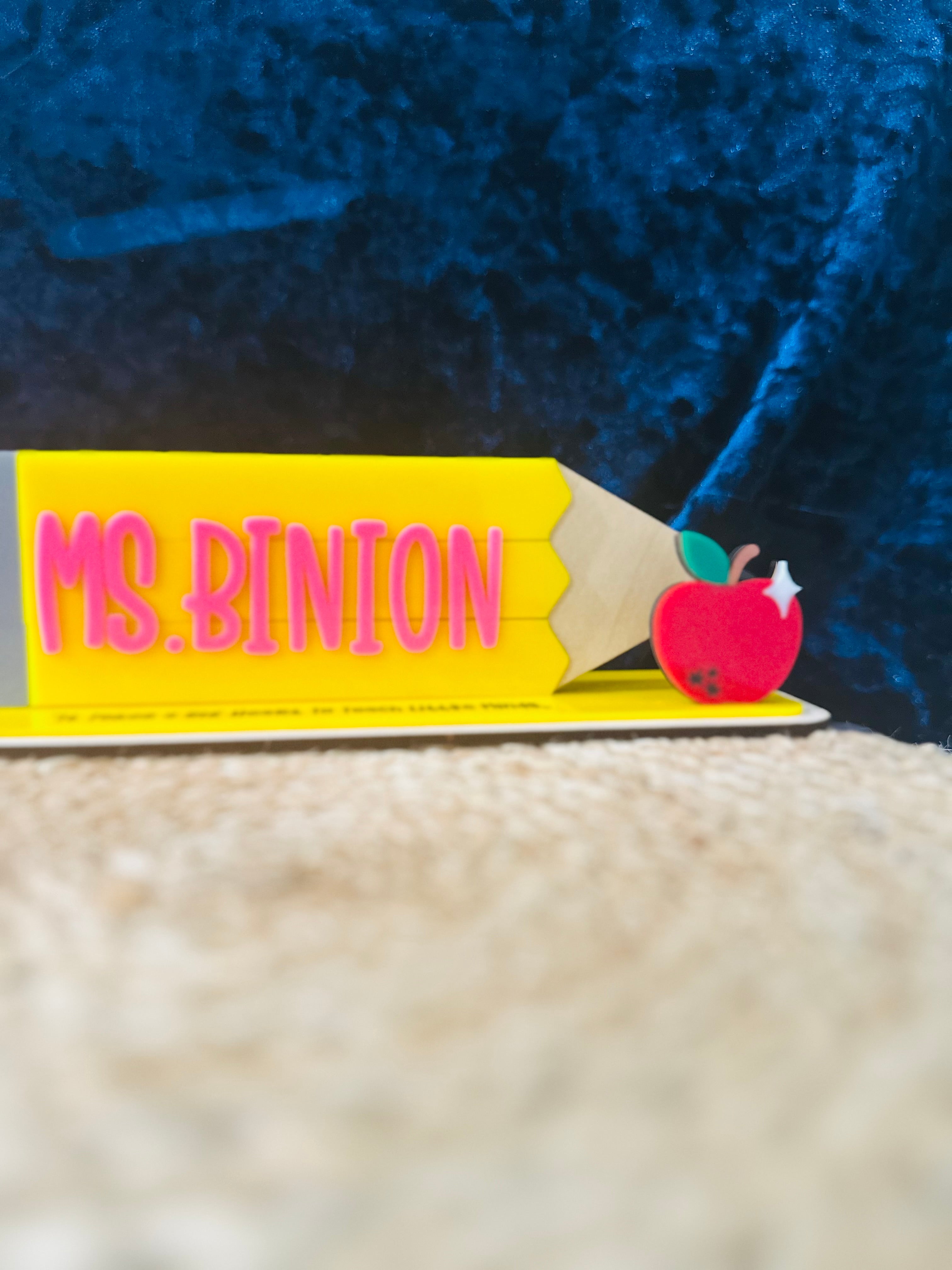 Personalized Back-to-School Desk Sign for Teachers