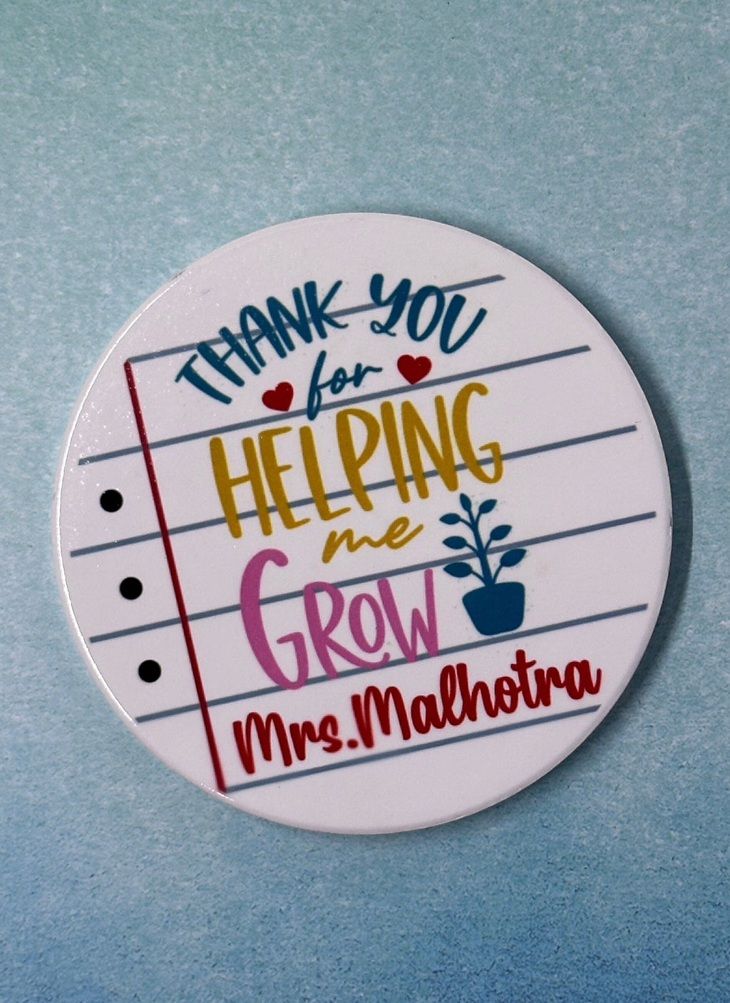 Personalized Teacher Coasters/Custom Teacher Coasters/ Teachers Gift/ Teacher Coasters/ Ceramic Coasters/Teacher Appreciation Gifts/Coasters