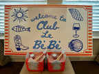 Custom welcome foam board sign for a party - personalized event welcome sign