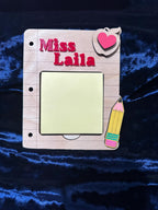 Teacher Gifts, Postit Notepad Holder, Teacher Thank You, Personalized Teacher Gift, Gifts for Teacher, End of Year, Teacher Gifts, Note Pad