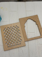 DIY Jharokha Set of 2 – Perfect for Diwali Decor, Blanks or Painted, and Creative Projects, Jharokhas, Diy Jharokhas, Jharokha Blank Set 2